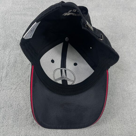 Mercedes Benz Baseball Cap Strap Back Adjustable Black Embroidered One Size - Picture 4 of 11